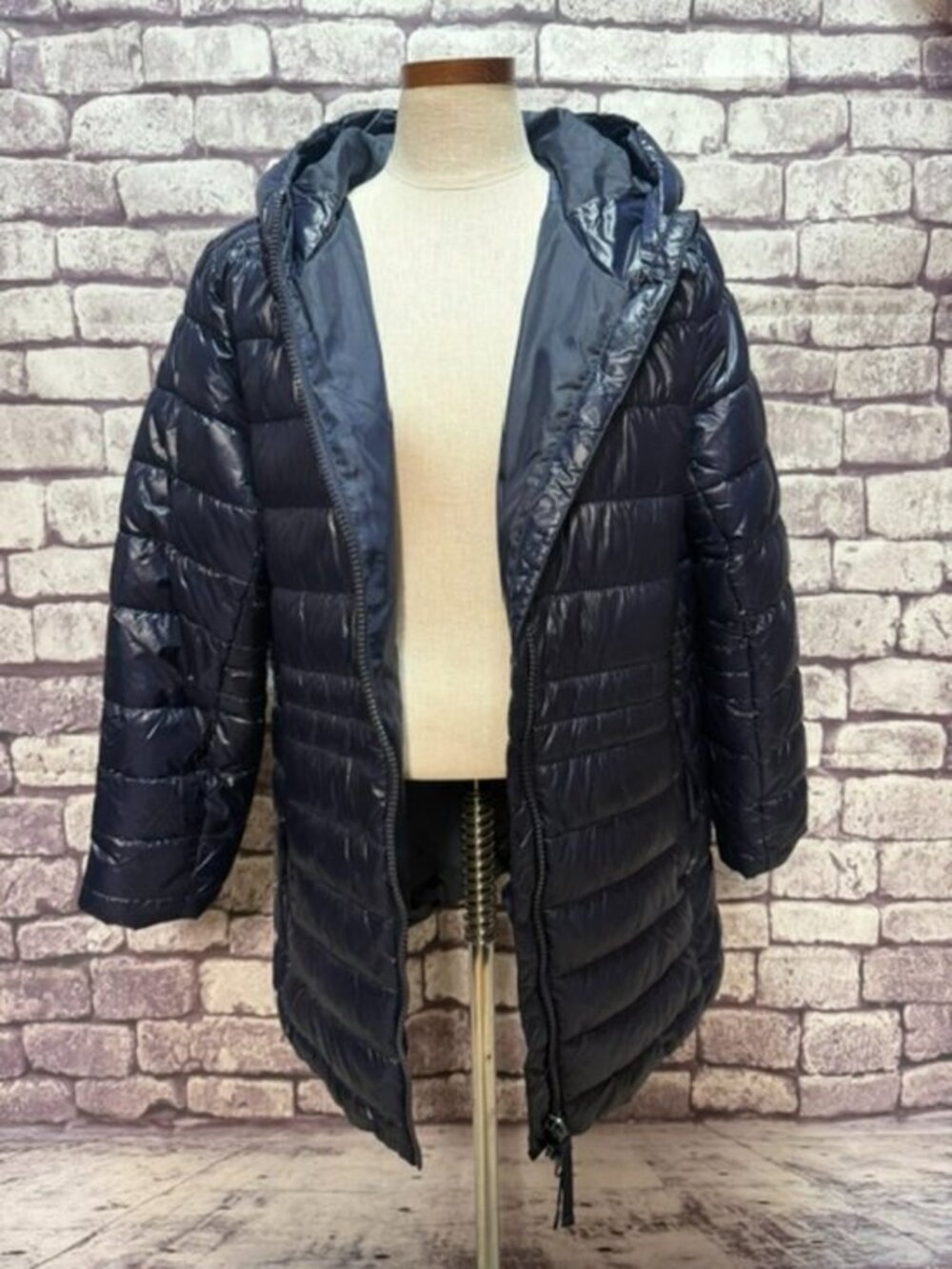 Swiss Tech Navy Quilted Jacket Size L
